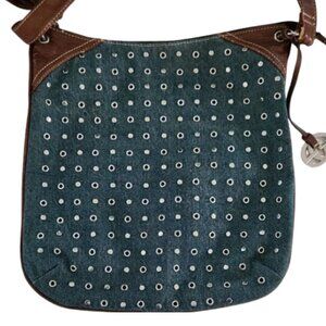 Denim Studded Purse